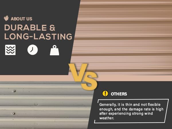 U-MAX 10' x 12' Outdoor Storage Shed Clearance, 10x12 Large Metal Garden Shed Yard Steel Shed with Design of Lockable Doors, Tool and Utility Storage for Backyard, Garden, Patio, Outside use Taupe