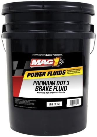 00125 DOT 3 Premium Brake Fluid - 5 Gallon