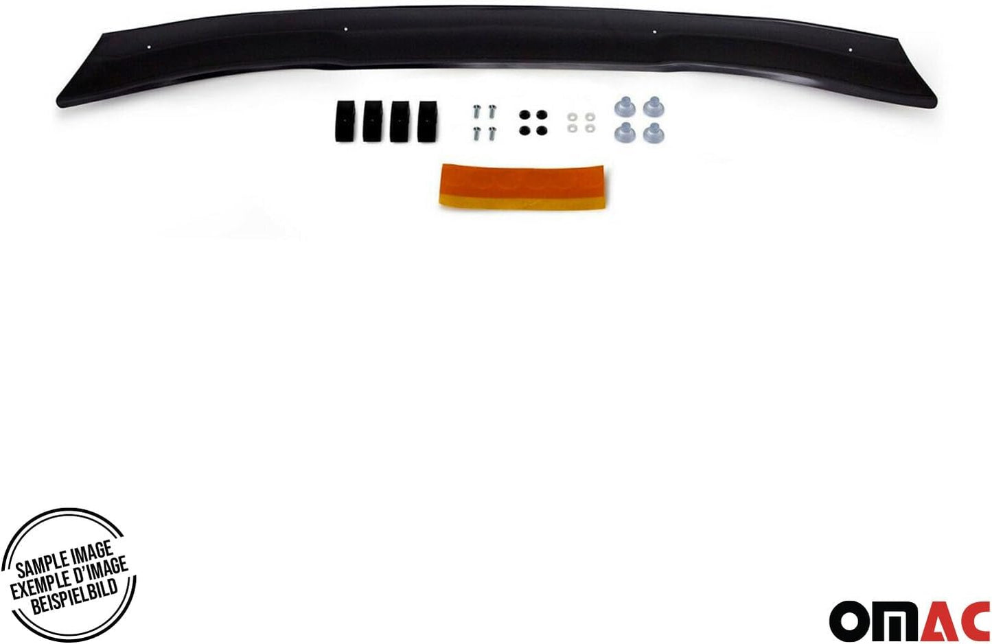 OMAC Front Bug Shield Hood Deflector Guard for Subaru Outback 2015-2019 Black Smoke