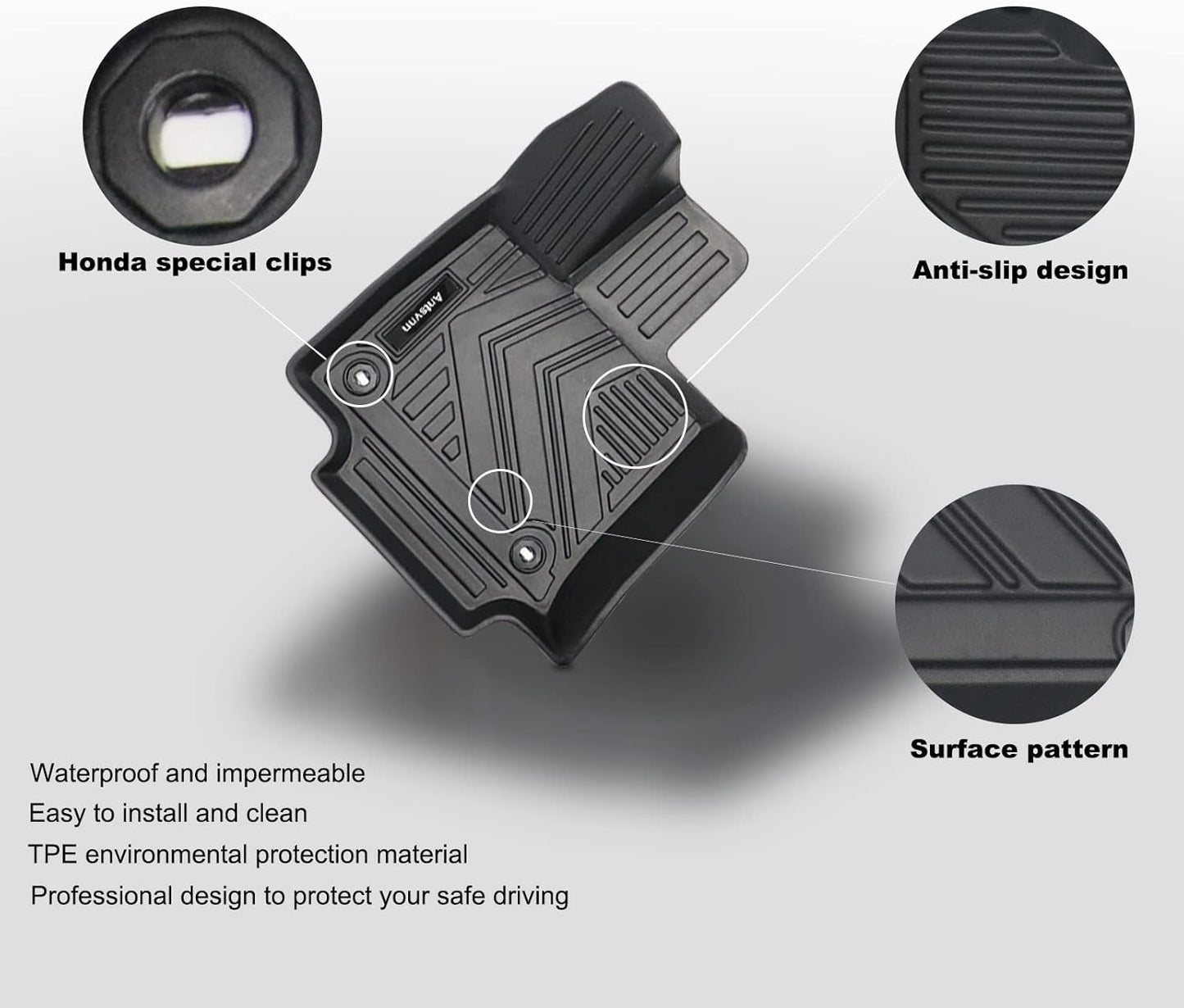 All -Weather Floor Mats Fit for Toyota Venza 2025 2024 2023 2022 2021 Trunk Mats,Rubber Car Cargo Liners Protector for 2021-2025 Toyota Venza Accessories,Anti-Slip Floor Mats 2 Row & Cargo Liners