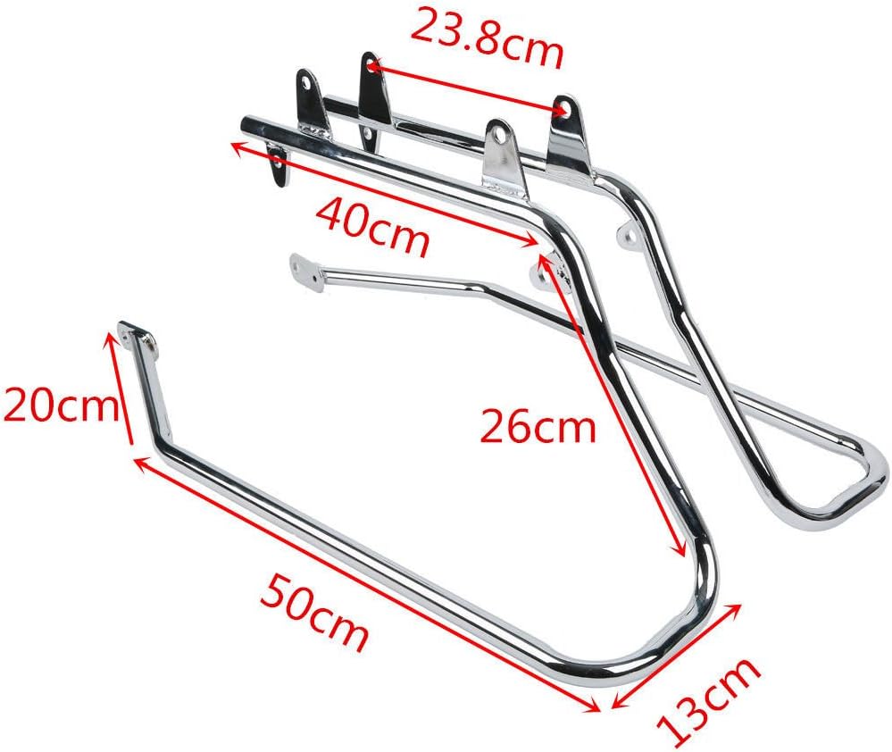 XFMT Hard Saddlebags Speaker Lid + Chrome Conversion Brackets For HARLEY HD SOFTAIL MODEL 1986-2013