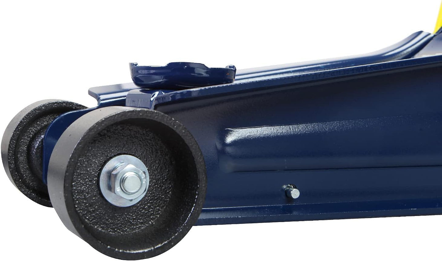 BIG RED 2.5 Ton (5,000 lb) Low Profile Hydraulic Trolly Jack, Blue, AT825051UR