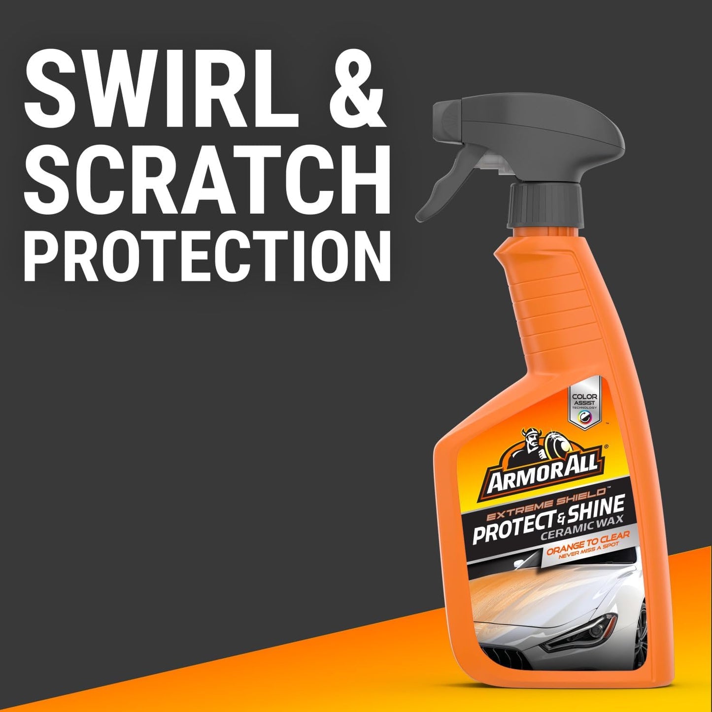 Armor All Extreme Shield Protect & Shine Ceramic Wax, Color Changing Spray Car Wax, 16 Fl Oz Bottle