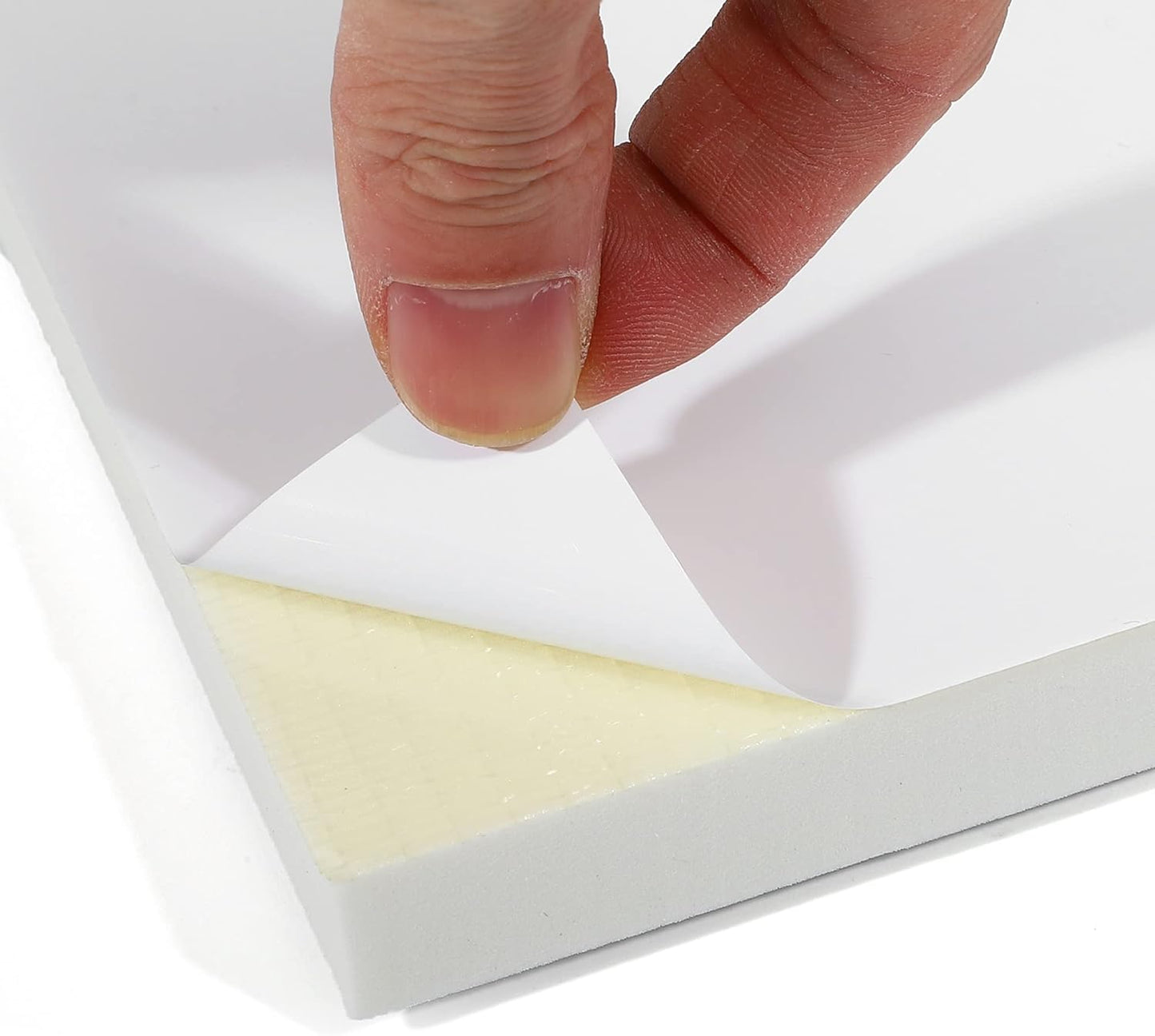 X AUTOHAUX 400x150x20mm 2pcs Car Garage Wall Guard Door Bumper Protector Anti Collision Water Resistance EVA White