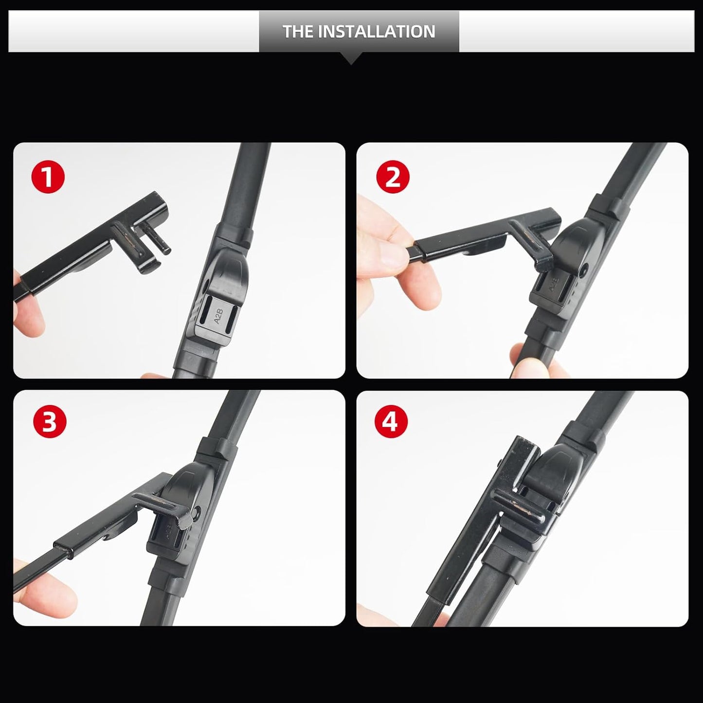 Front Windshield Wipers, 2-Piece Set for BMW 6 Series 640i 650i 2011 2012 2013 2014 2015 2016 2017 - Automotive Replacement Front Wiper Blades for Car Window