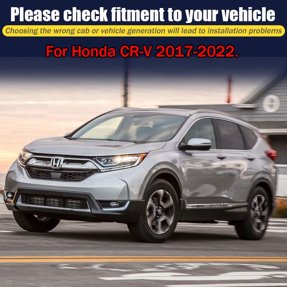 Rain Guards for Honda CR-V 2017-2022, Tape-on Side Window Deflectors for Honda CR-V, Window Visors for Honda Cars, for Honda Car Accessories 4 Rain Guards & 4 Car Coasters