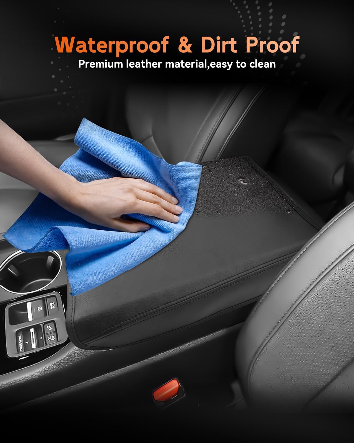 CDEFG for Honda Ridgeline 2024-2025 Center Console Cover Armrest Box Cover for Ridgeline (Sport, RTL, TrailSport, Black Edition) 2024 2025 Accessories Console Arm Rest Protector