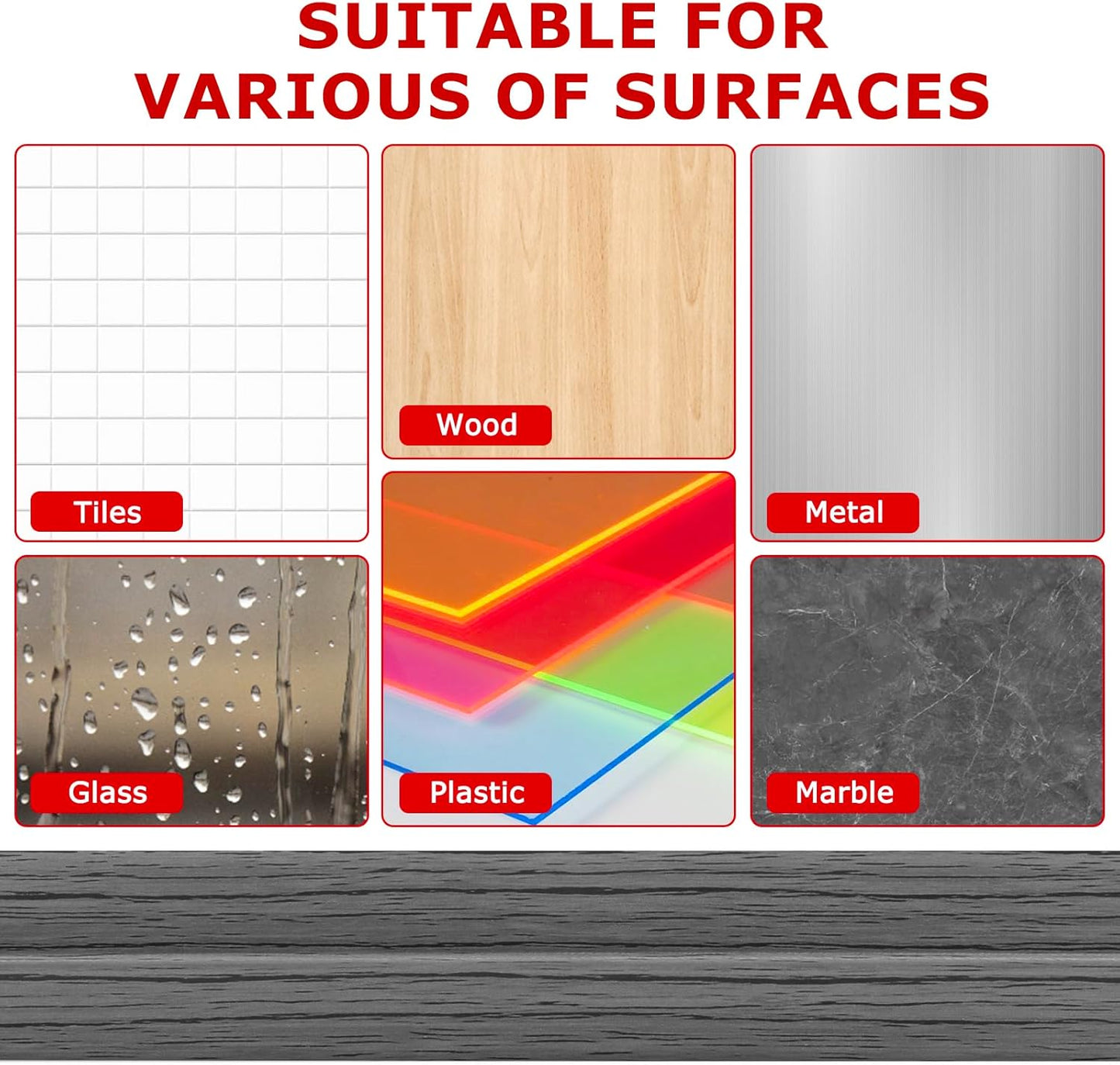 Flexible Wall Corner Protector Moulding Trim Peel and Stick Wall Corner Guards Edge Protector Self Adhesive Molding Trim Strip for Edge Ceiling (Deep Gray Wood Grain, 0.8 in x 40 Ft)