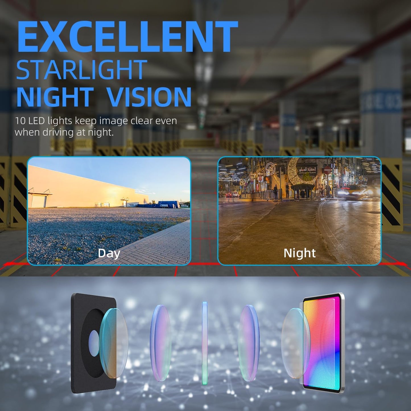 eRapta HD 1080P Backup Camera,AHD Compatible,License Plate Rear View Camera for Car,Metal Housing,IP69 Waterproof Rearview Universal Reverse Cam Kit for Vehicle SUV RV Pickup,AGQT01