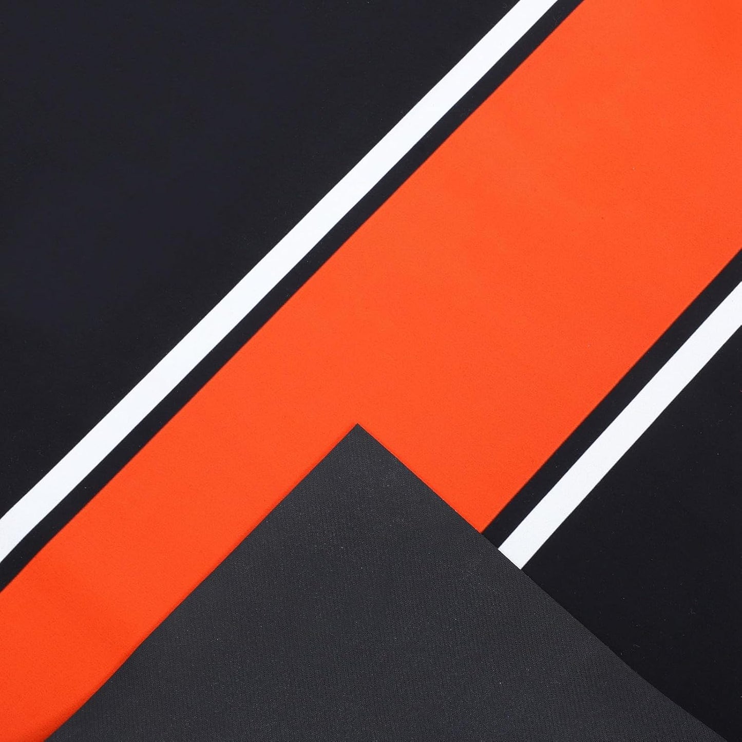 Motorcycle Mat 98 x 31 Inch Garage Floor Rug Washable Parking Mats for Garage Floors Non Slip Oil Absorbent Pad Rubber Backing Layer Protects Floor from Spills Drips Stains(Stripe Style)