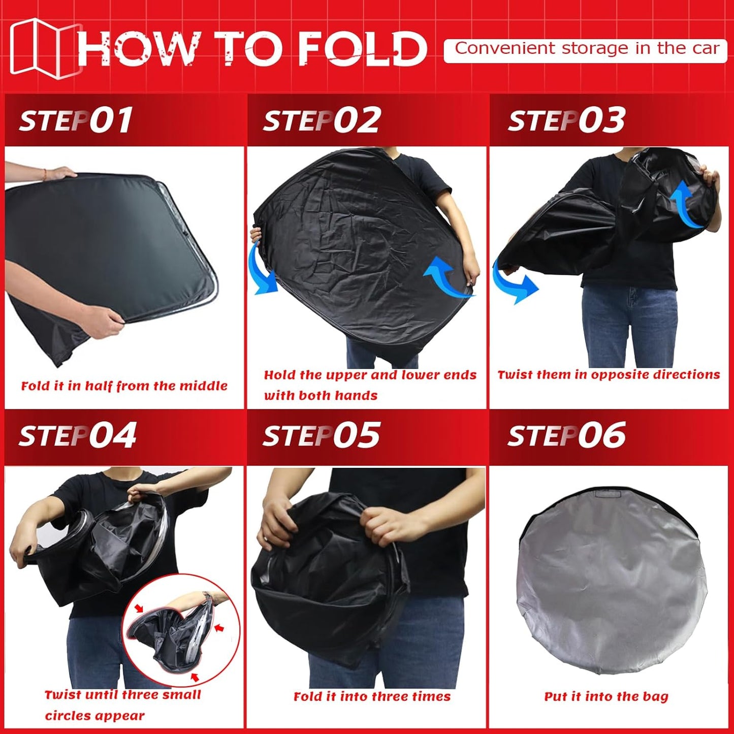 KAYZT Windshield Sun Shade for 2014-2019 Toyota Corolla Foldable Sunshade Front Window Custom Fit Car Accessories