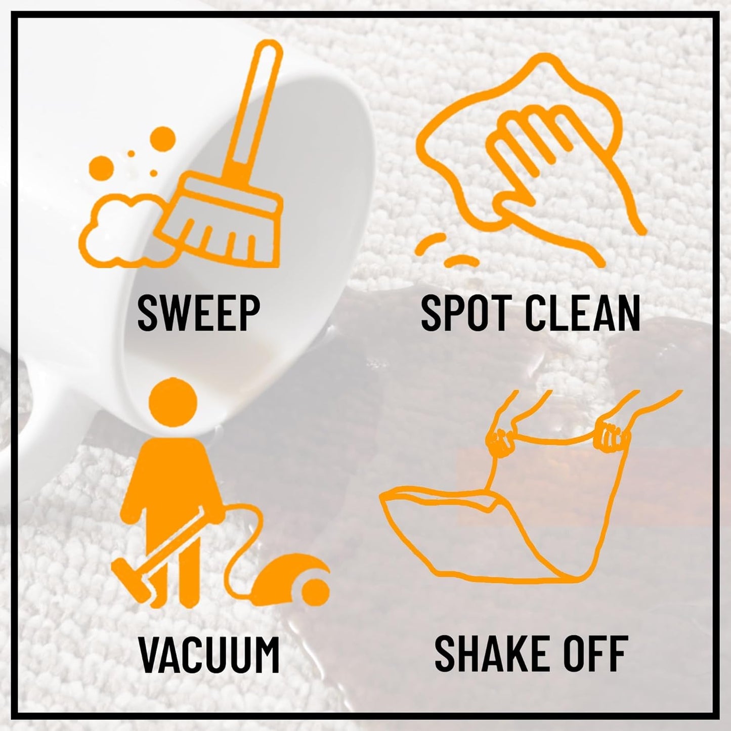 Ottomanson Rugs for Entryway 2'3" x 3' - 2 Pack Non Slip Solid Small Area Rugs Durable Front Door Mat Rug Stain Resistant Entrance Rugs for Bathroom Kitchen Bedroom & Living Room, Navy