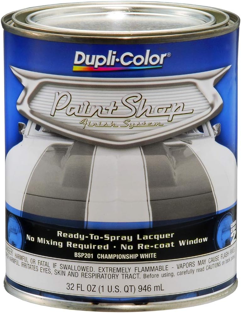 Dupli-Color (BSP201-2 PK 'Paint Shop' Championship White Finish System Base Coat - 1 Quart, (Case of 2)