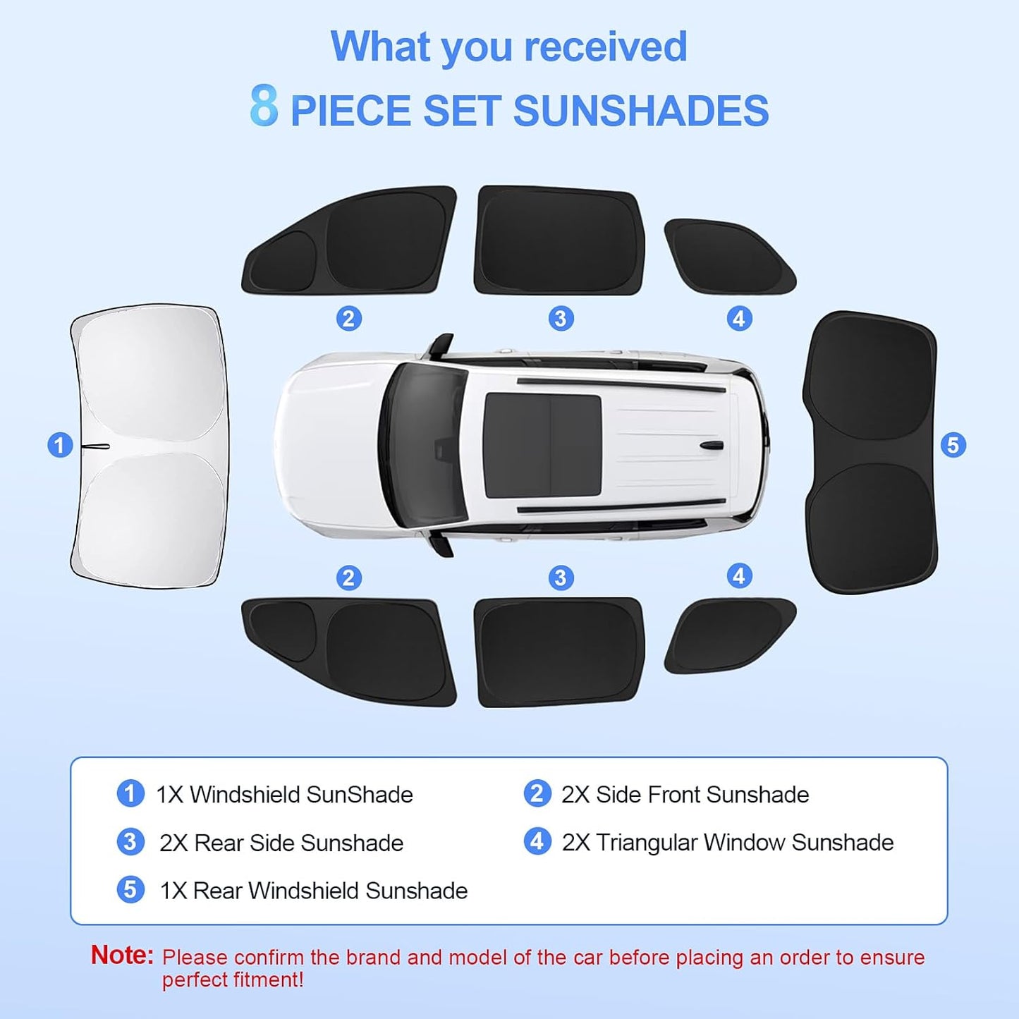 8pcs Car Window Shades forJeep Grand Cherokee 2011-2021(NOT Grand Cherokee L) Accessories,Windshield Side Rear Full Sunshade,Sun Visor UV Blocking, Privacy Protection for Camping Outdoor