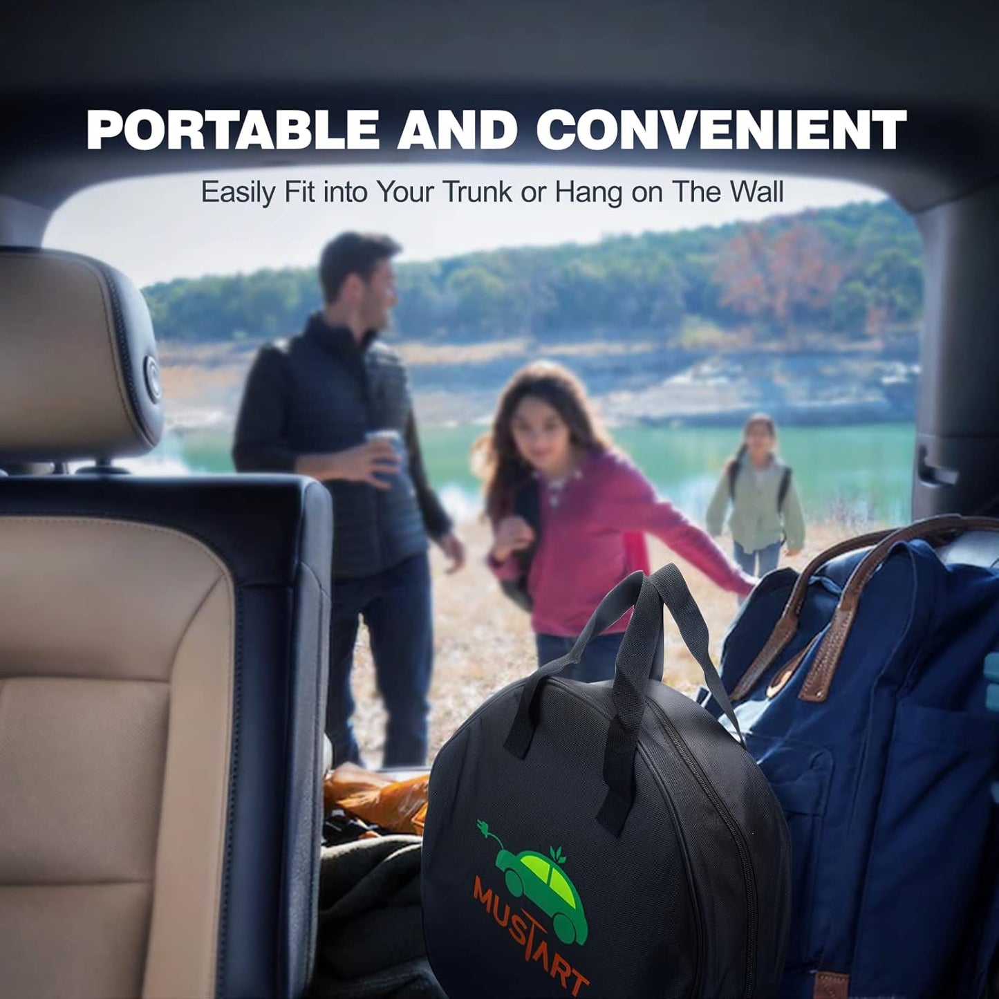 Level 2 EV Charger, 40 Amp, 240 Volt, 25ft Cable, Electric Vehicle Portable Charger Plug-in EV Charging Station with NEMA 14-50P, ETL Certificated