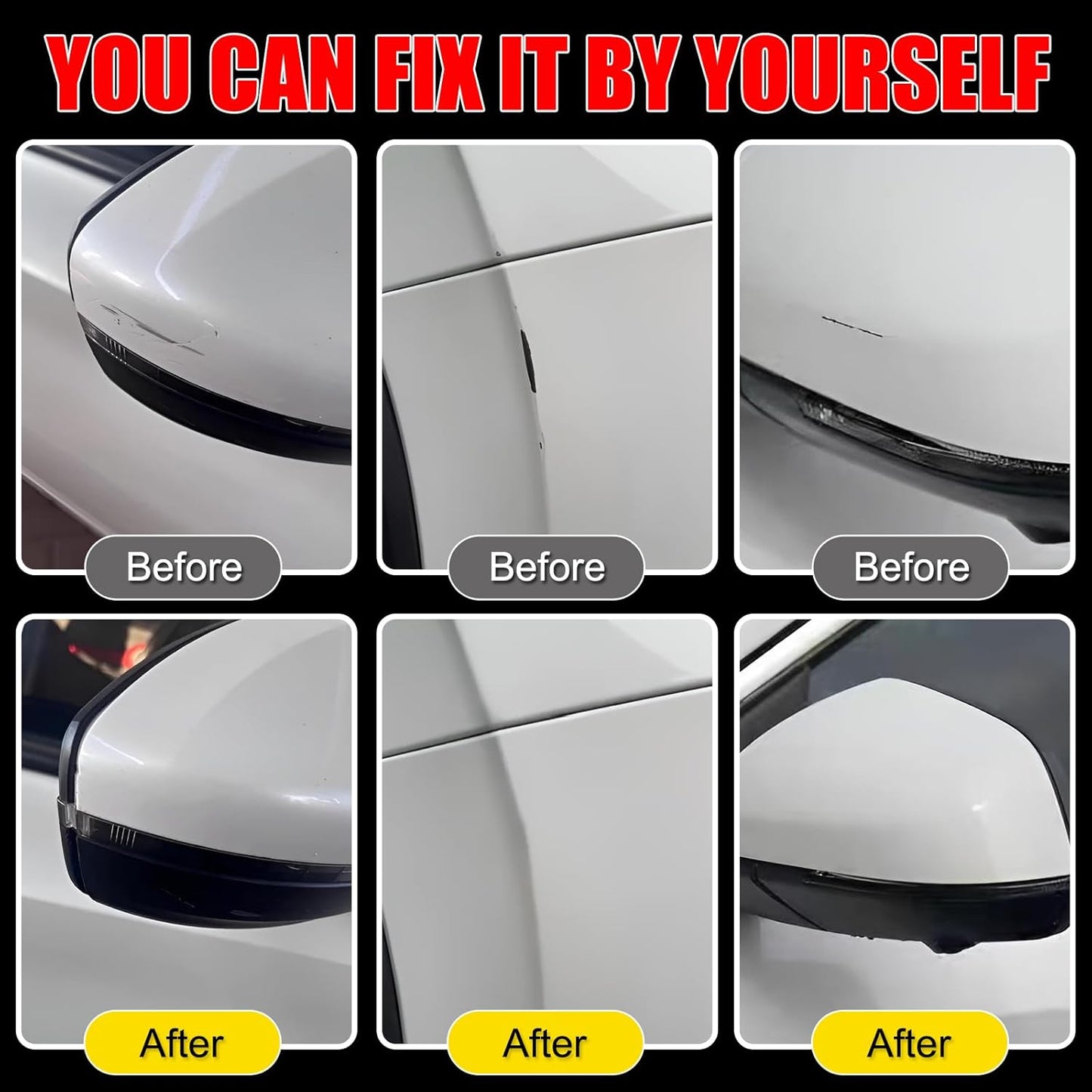 Car Touch Up Paint(Argent Silver Metallic(GXD/WA130H)) for Cadillac, Car Paint Scratch Repair Kit, Quick & Easy Solution to Repair, 2 in 1 Scratch Remover Pen with 2PCS Disposable Micro Applicators