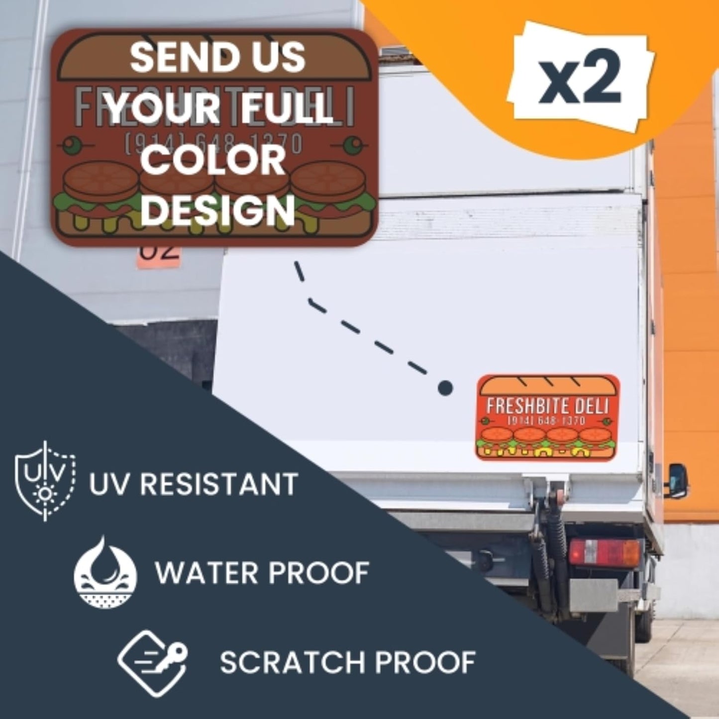 Magnet Me Up Customizable and Personalized Automotive Magnet Decals (24โx36โ Rectangle)