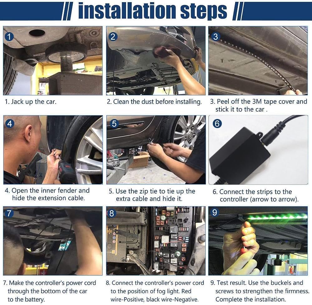 Underglow Car Lights, 252 LEDs RGBIC 4 pcs Dream Color Dancing Chasing Strip Lights with 16 Million Colors and 213 Scene Modes with App and Remote Control, 5 Music Modes for All Cars