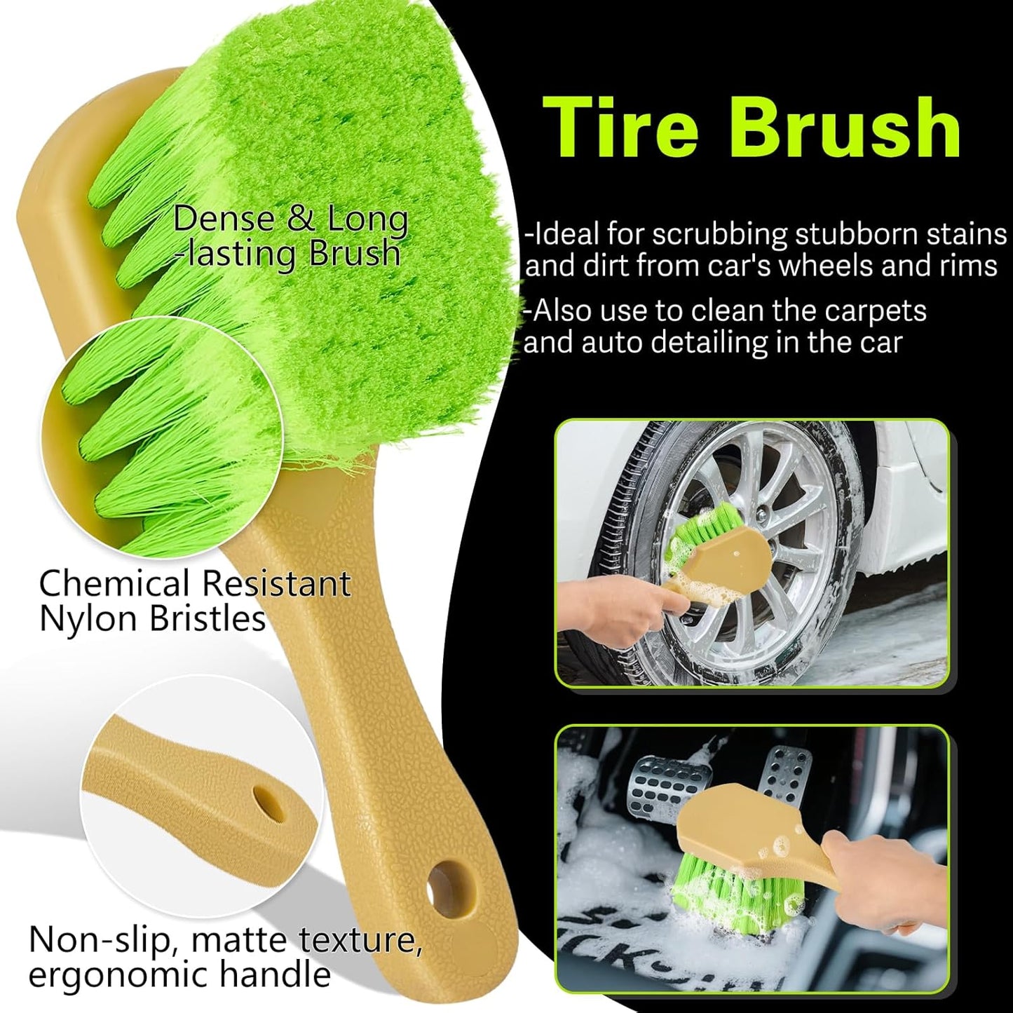 Car Wash Brush with Long Handle - 15° Curved Extendable Car Wash Mop,Soft Car Washing Brushes with Extra Microfiber Mop Head for Truck SUV Cleaning Not Hurt Paint Scratch Free