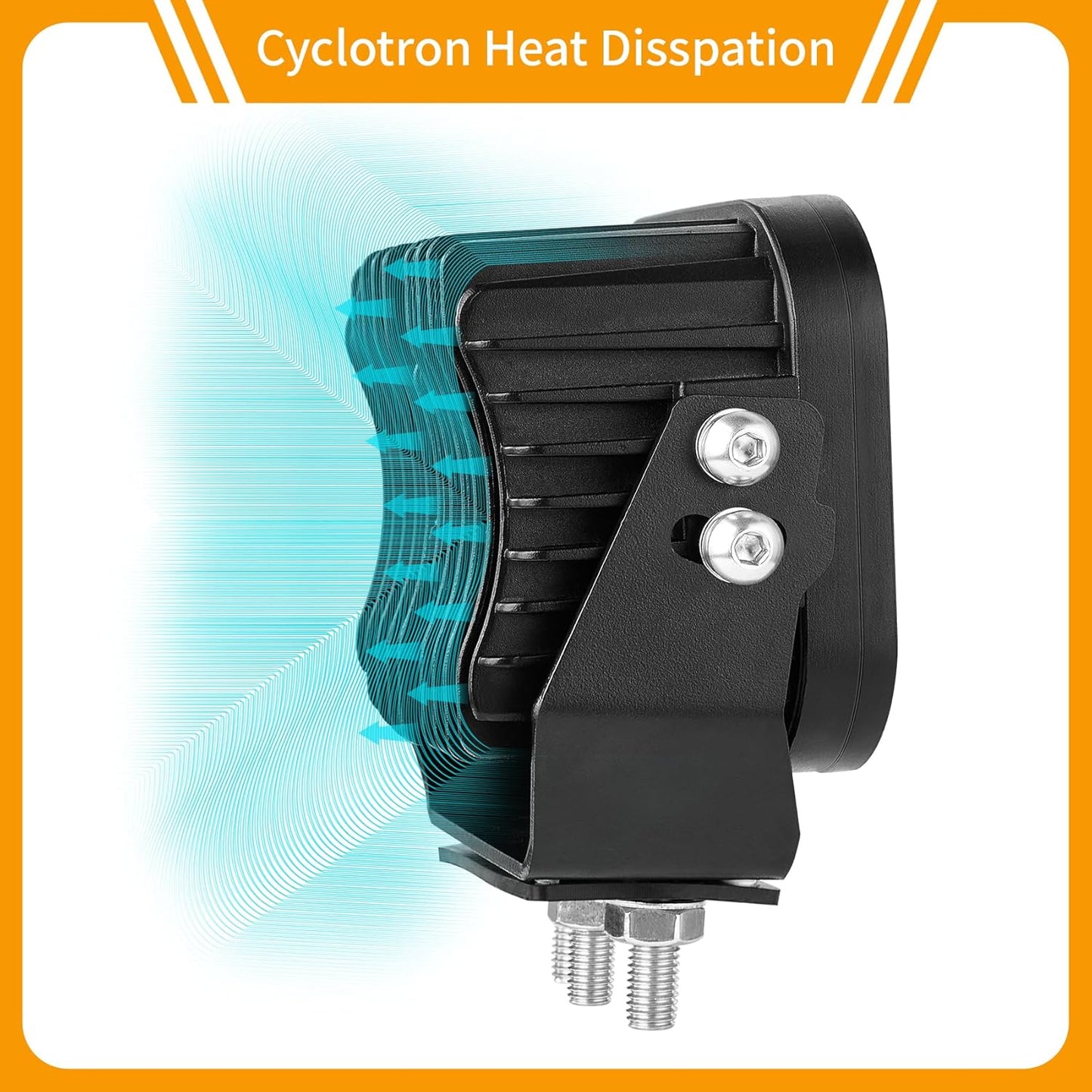 LED Light Pods, Offroad Driving Lights 5 Inch 120W 10000lm Off Road LED Work Pods for Truck Car Boat ATV Tractor 12V 24V Auxiliary Fog Lights, 【IP68 Waterproof with DT Wiring Harness】