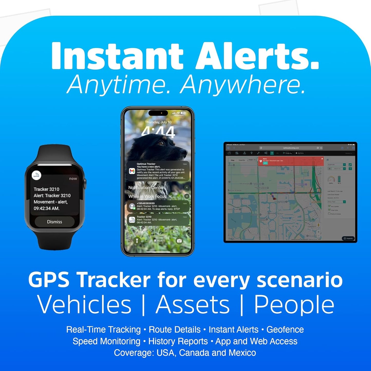 Optimus 3.0 GPS Tracker - Over 1 Month Battery - with Heavy Duty Waterproof Case and Powerful Magnets for Vehicles and Assets