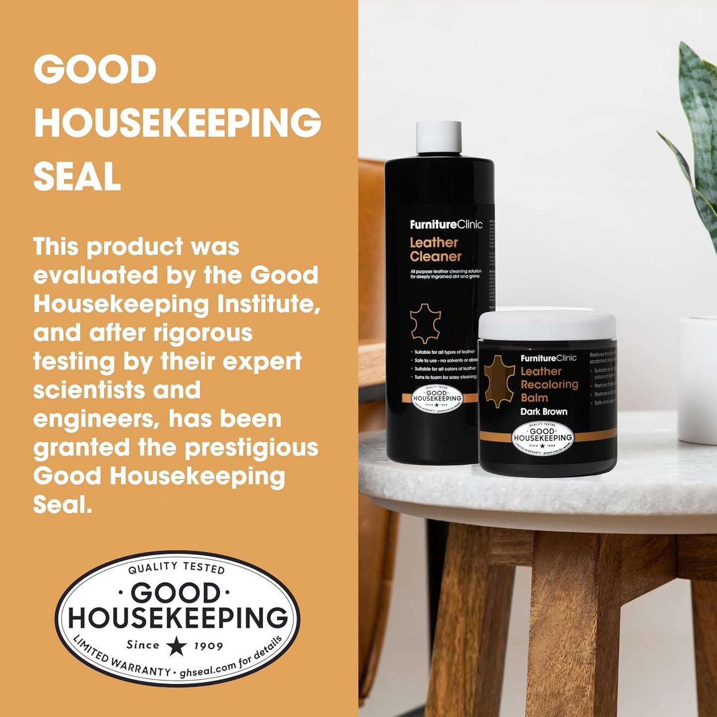 Furniture Clinic Leather Easy Restoration Kit | with Leather Recoloring Balm, Cleaner, Sponge, and Cloth | Leather Repair Kit for Scratched and Faded Furniture (Navy Blue)