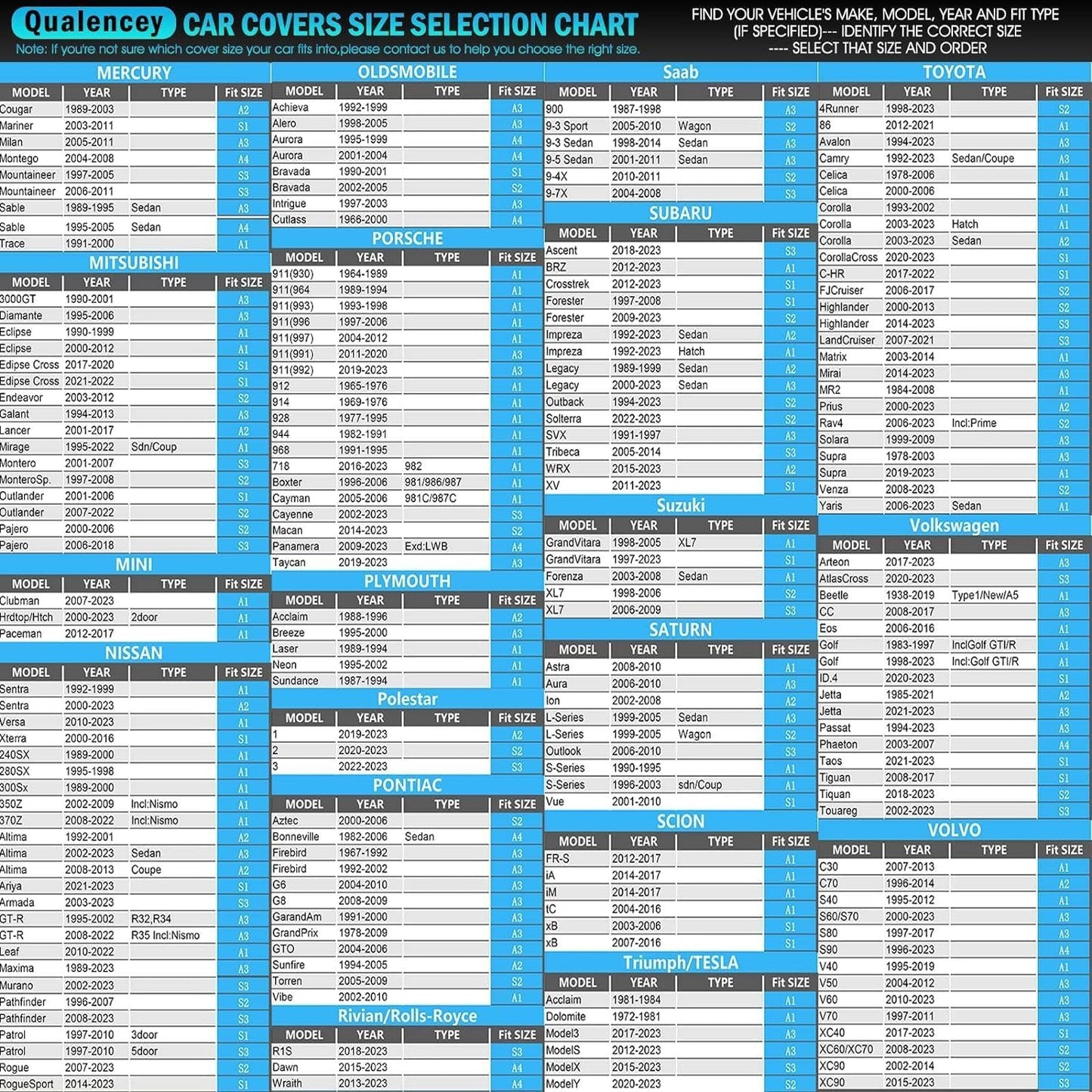 Car Cover Waterproof All Weather for Automobiles, Size A4 Universal Fit for Sedan Dodge Charger, Lincoln mkz, Hyundai Genesis, Ford Taurus, Buick Lacrosse, Mercedes Benz S-Class etc.(199 to 208 inch)