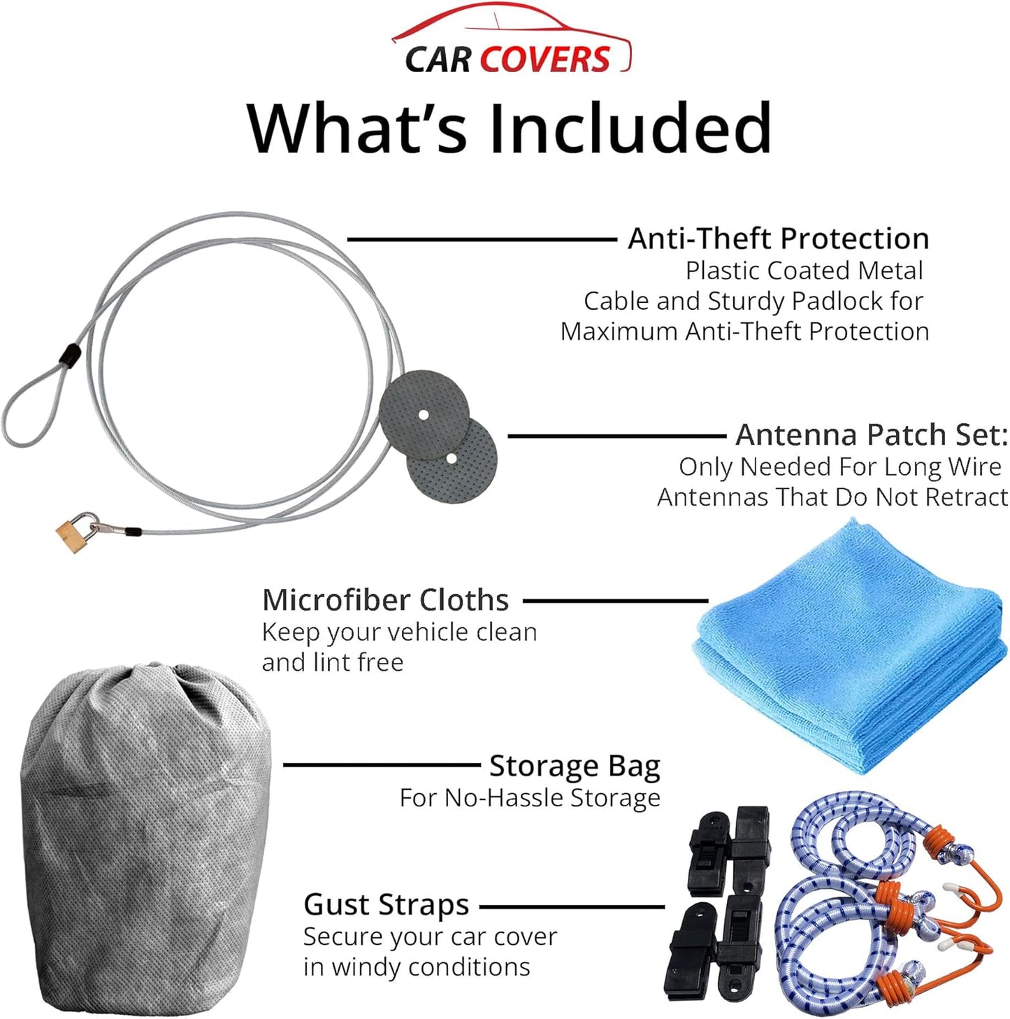 Car Covers Weatherproof Max Truck Cover & Warranty Compatible with Ford 2021-2024 F-150 Raptor Crew Cab~5.5 with Camper Shell– Outdoor Cover, Prevents Theft with Cable Lock