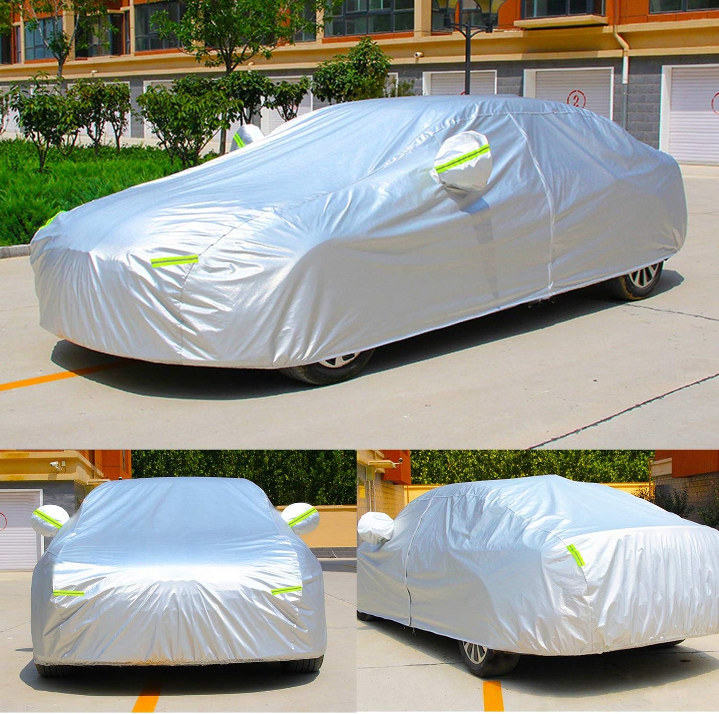 KouKou Oxford SUV Car Cover Custom Fit Tesla Model X from 2015 to 2025, Waterproof All Weather with Zipper Door, Sun Rain Dust Snow Protection. (Ships from US Warehouse, Arrive Within 3-7 Days)