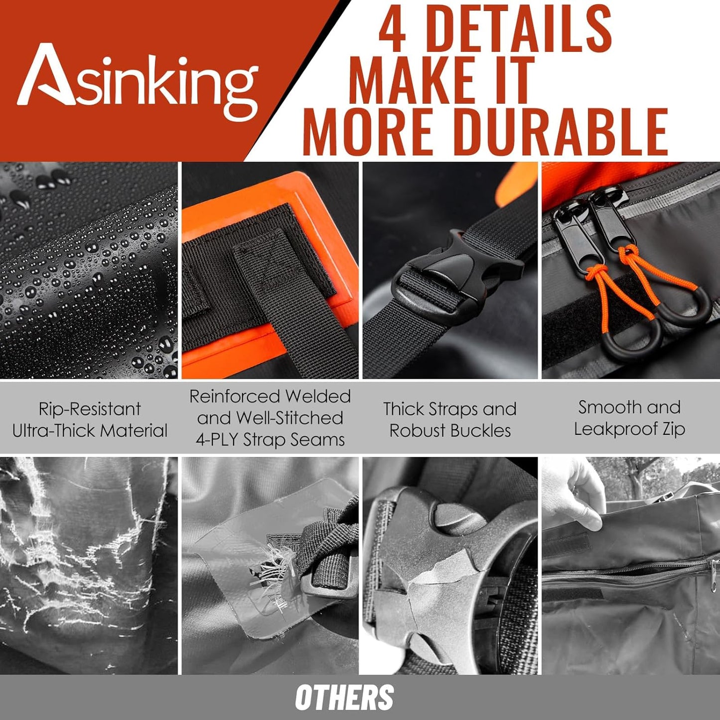 Car Rooftop Cargo Carrier Bag, 20 Cubic Feet Waterproof Heavy Duty 840D Car Roof Bag for All Vehicle with/Without Racks - Anti-Slip Mat, 6 Door Hooks, Storage Bag, 2 Extra Straps, Luggage Lock