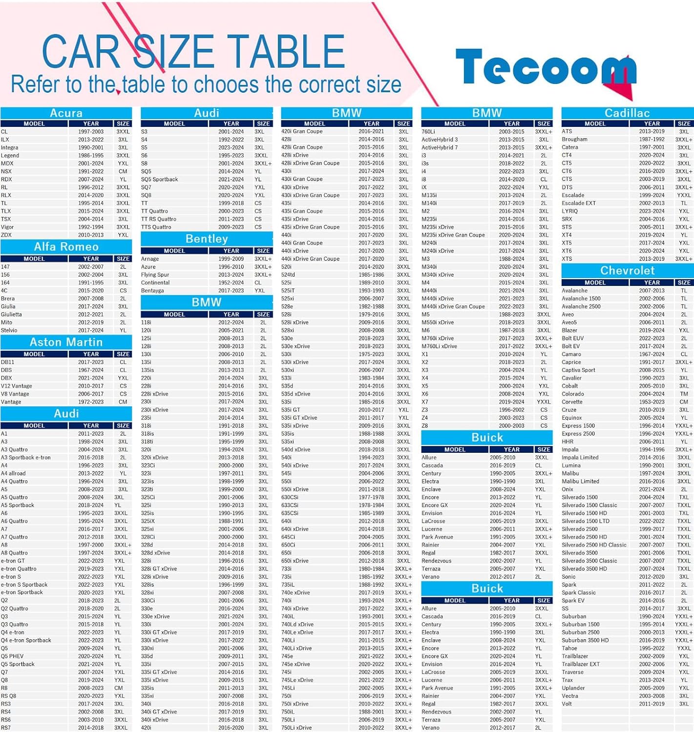 Tecoom Hard Shell Car Cover Waterproof UV-Proof Windproof for All Weather Indoor Outdoor Without Door Zipper & Mirror Pockets Fit 173-182 Inches Length Coupe/Convertible/Sport Car