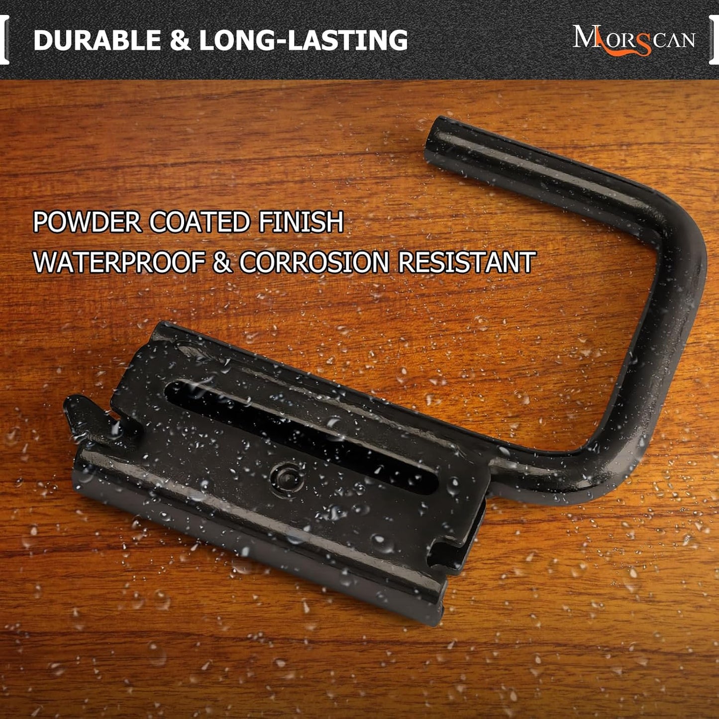 10 Pack 2" E Track J Hooks Heavy Duty Black Steel E-Track Tie Down Accessories for Box Truck, Enclosed Trailer, Garage, Vans, Warehouse, Workshop