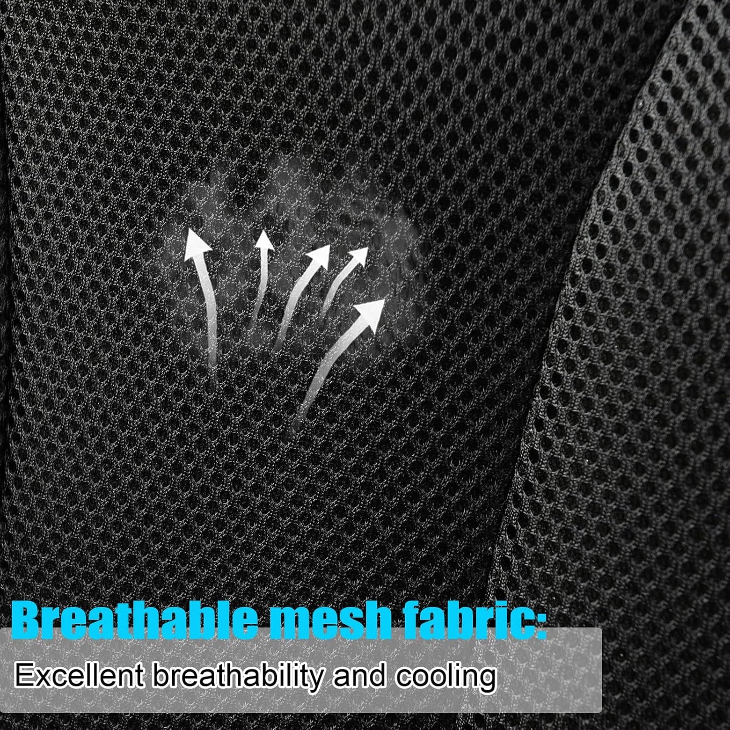 GIANT PANDA Fit Subaru Outback Forester Crosstrek Legacy Impreza Front Car Seat Cover, 3D Air Mesh Breathable Seat Protector, Black(2-Pack