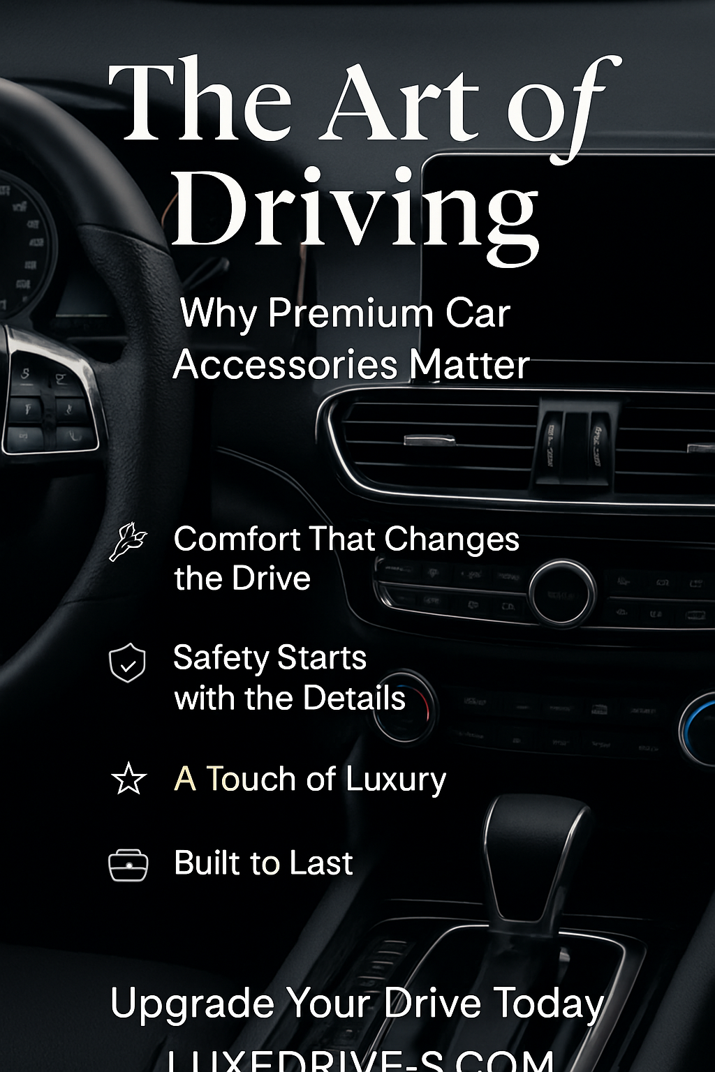 “The Art of Driving: Why Premium Car Accessories Matter”