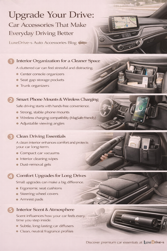 Upgrade Your Drive: Car Accessories That Make Everyday Driving Better