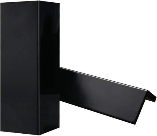 GUEQUITLEX Garage Wall Guards Foam Car Door Protector Wall Bumper Guard - 2 Pack, Corner, Black, Plastic with PP film surface, Foam, Polypropylene (PP)