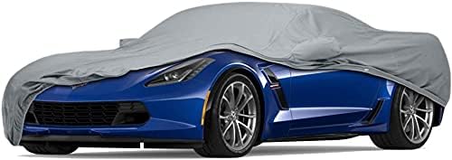 5 Layer Full Car Cover – Semi Custom Fit for Chevy Corvette C3 | All-Weather Protection: Dustproof, Windproof, UV-Resistant, Breathable & Durable