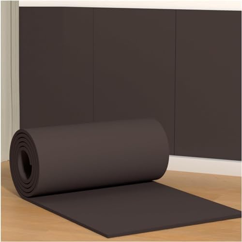 Self-Adhesive Grey Rubber Foam Garage Wall Protectors - 39.3x39.3in Studio Gym Wall Pads for Ultimate Durability & Maximum Protection