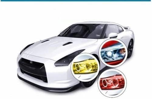 12 by 48 Inches Self Adhesive Headlight, Tail Lights, Fog Lights Tint Vinyl Film (12 X 48, Light Black)