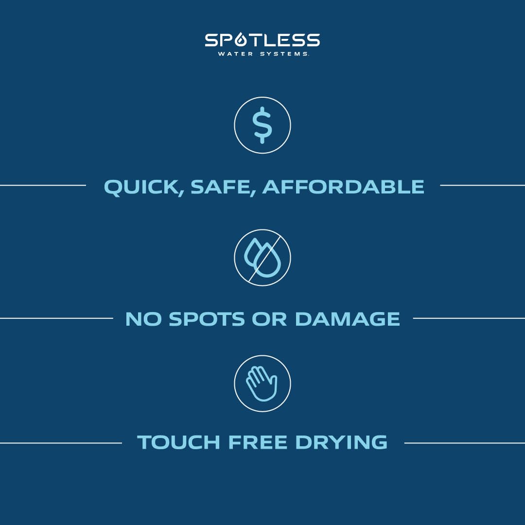 Spotless Water Systems - DIC-10B, W/Integrated Bypass | Simple Window, Solar Panel, RV & Car Wash System, Works for All Vehicles, Motorcycles, Bikes, Boats, Planes, Yachts, Towel Drying Eliminated