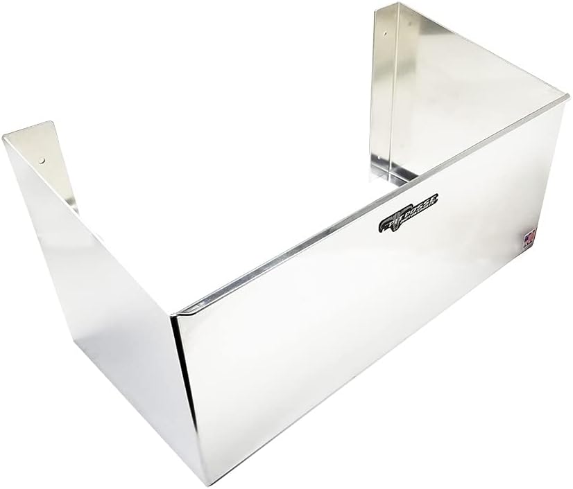 Pit Posse Double Utility Jug Holder Organizer Storage Rack - Made in USA - Holds 2 Five Gallon Utility Jug Containers - Anti-Rusting Aluminum - Garage Shop Enclosed Race Trailer (Silver)