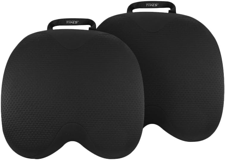 Type S Comfort Gel Seat Cushion 2 Pack, Gel Enhanced Memory Foam Seat Cushion for Office Chair, Car Seat, Tailbone Pain Relief, Sciatica & Back Pain Relief, Portable and Machine Washable