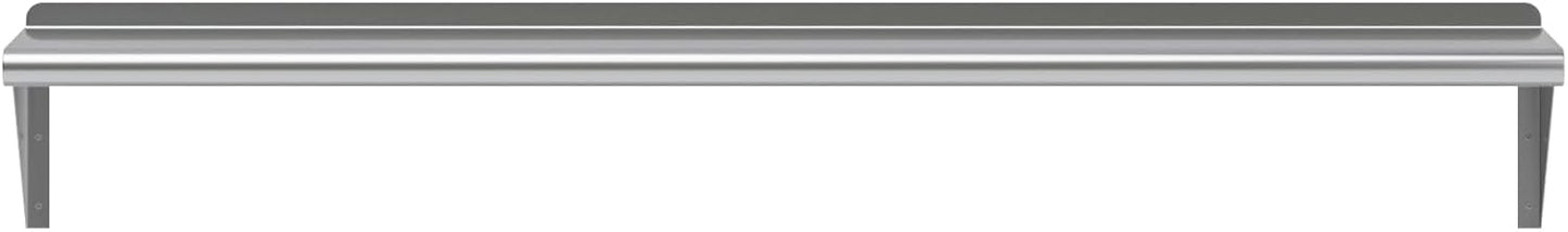 AmGood 60" Long X 10" Deep Stainless Steel Wall Shelf | NSF Certified | Appliance & Equipment Metal Shelving | Kitchen, Restaurant, Garage, Laundry, Utility Room