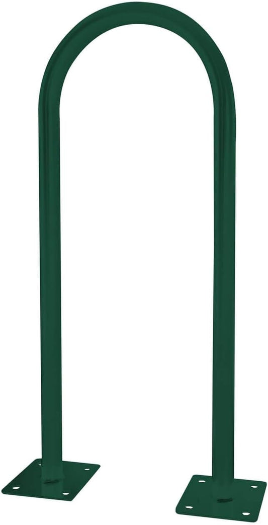 Sandbaggy U Shaped Bike Rack - Outdoor, Commercial - Galvanized Steel - Surface/Ground Mounted (2, Green)
