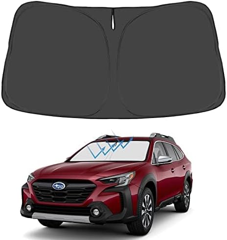 Proadsy for Subaru Outback 2020-2025 Windshield Sun Shade 4-Layer Foldable Front Sunshade Protector Sun Visor Blocks UV Rays Keep Car Cooler
