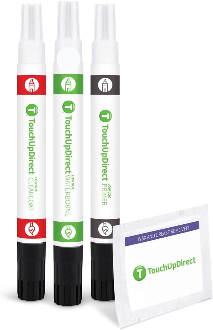 TouchUpDirect 040 Super White Compatible with Toyota Exact Match Touch Up Paint Combo - Preferred Kit