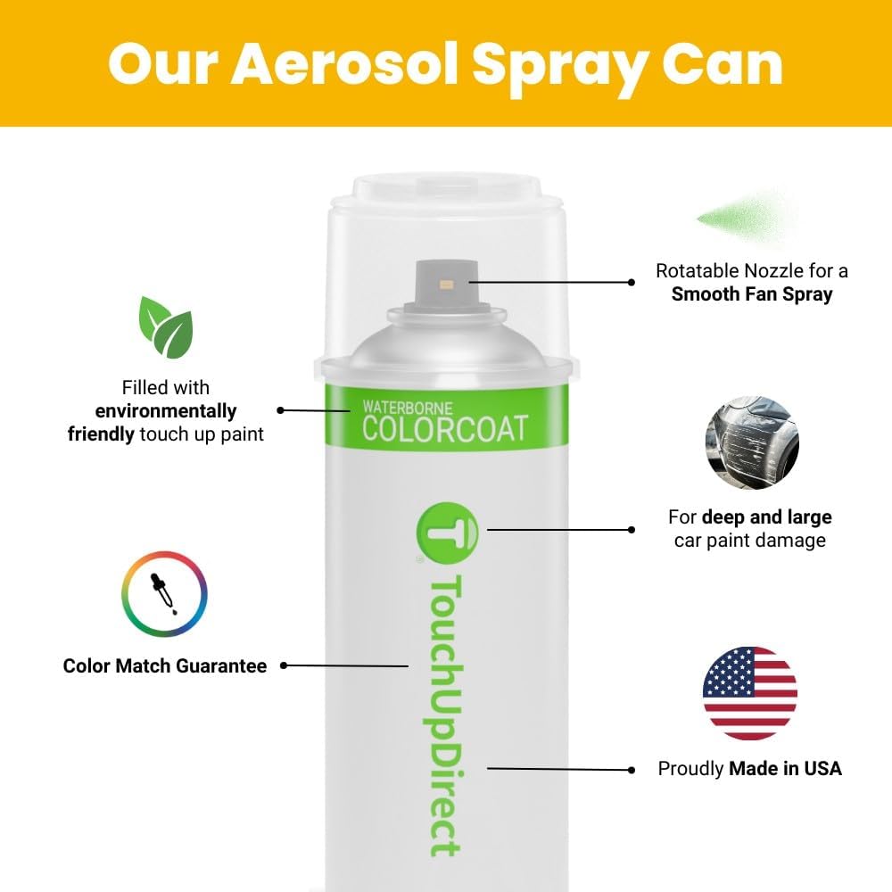 TouchUpDirect 1G3 Magnetic Gray Metallic Compatible with Toyota Exact Match Touch Up Paint Aerosol - Preferred Kit