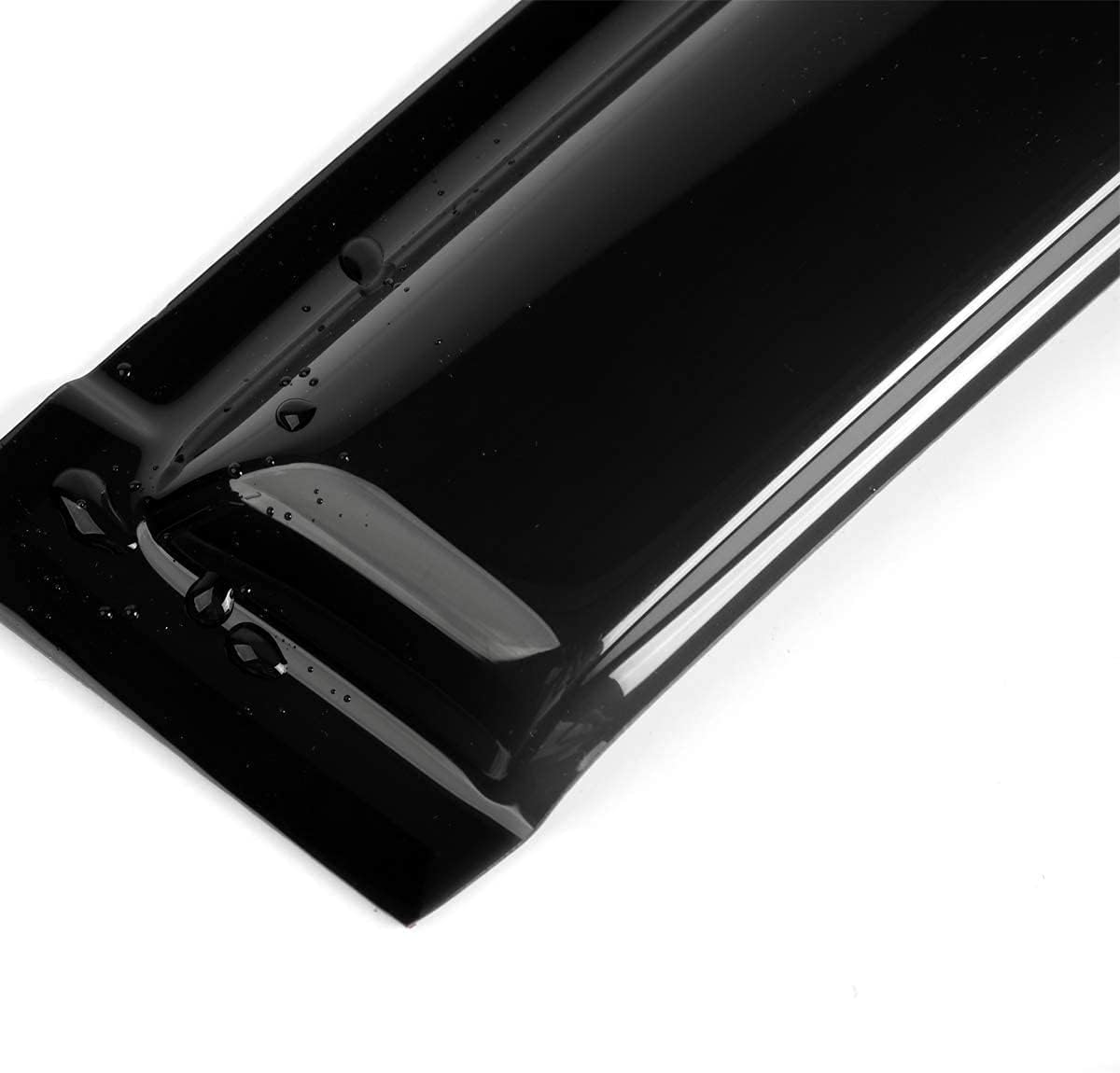 4pcs Out-Channel Tape On Side Wind Deflector,Dark Smoke Sun Rain Guards,Nice Window Visors fit for 2002-2006 Nissan Altima 94722