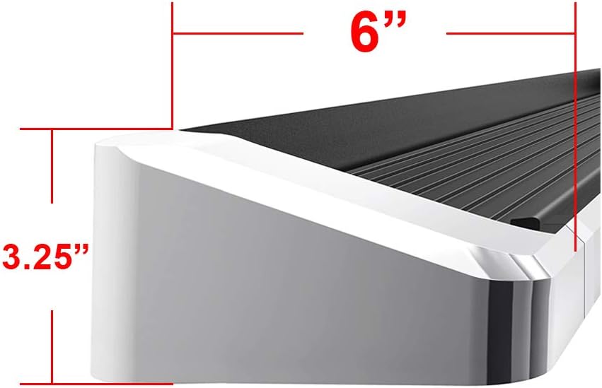 APS Running Boards Style Compatible with Ford F150 2015-2025 Regular Cab & F-250 F-350 Super Duty 2017-2025 (Nerf Bars Side Steps Side Bars)