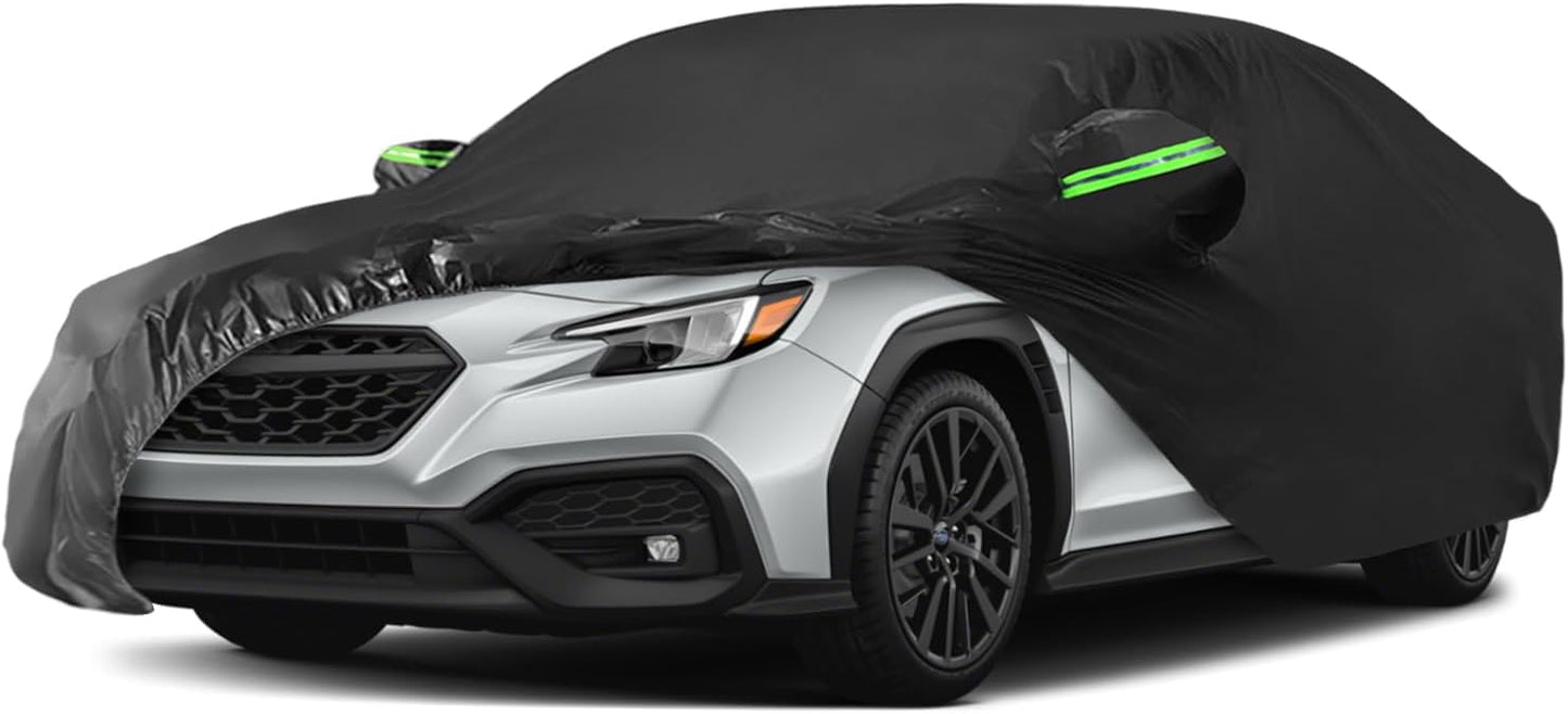 Proadsy 2025 Upgrade Car Cover Custom Fit for Subaru WRX 2008-2025, Waterproof All Weather for Automobiles, Full Exterior Cover Rain Snow Sun Protector Indoor Outdoor Car Cover